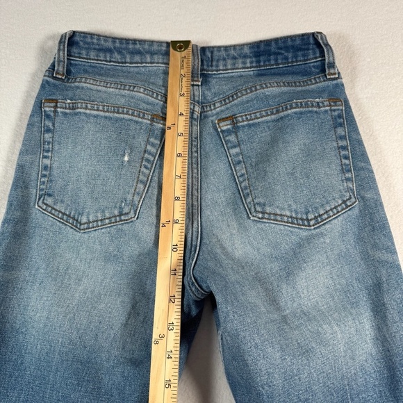 Abercrombie and Fitch Jeans Womens 26 Blue Simone High Rise Slim Straight - Picture 7 of 9